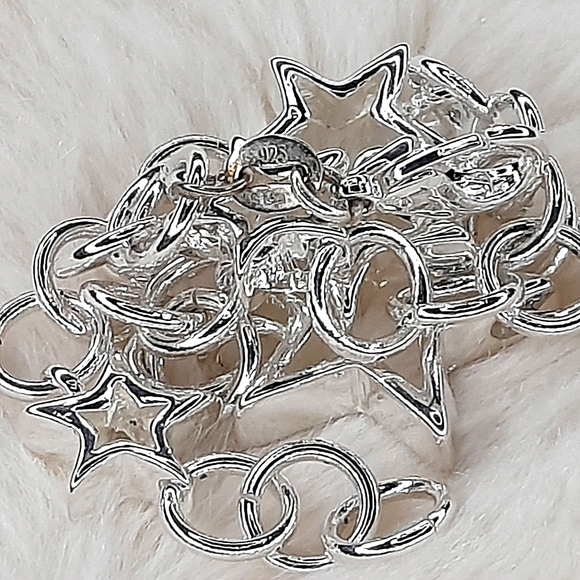 SILVER BRACELET 925 with 5⭐️s - Picture 8 of 11